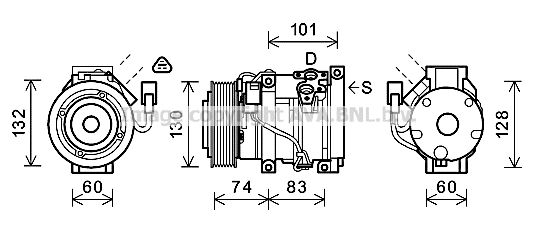 AVA QUALITY COOLING Kompressor,kliimaseade TOAK611